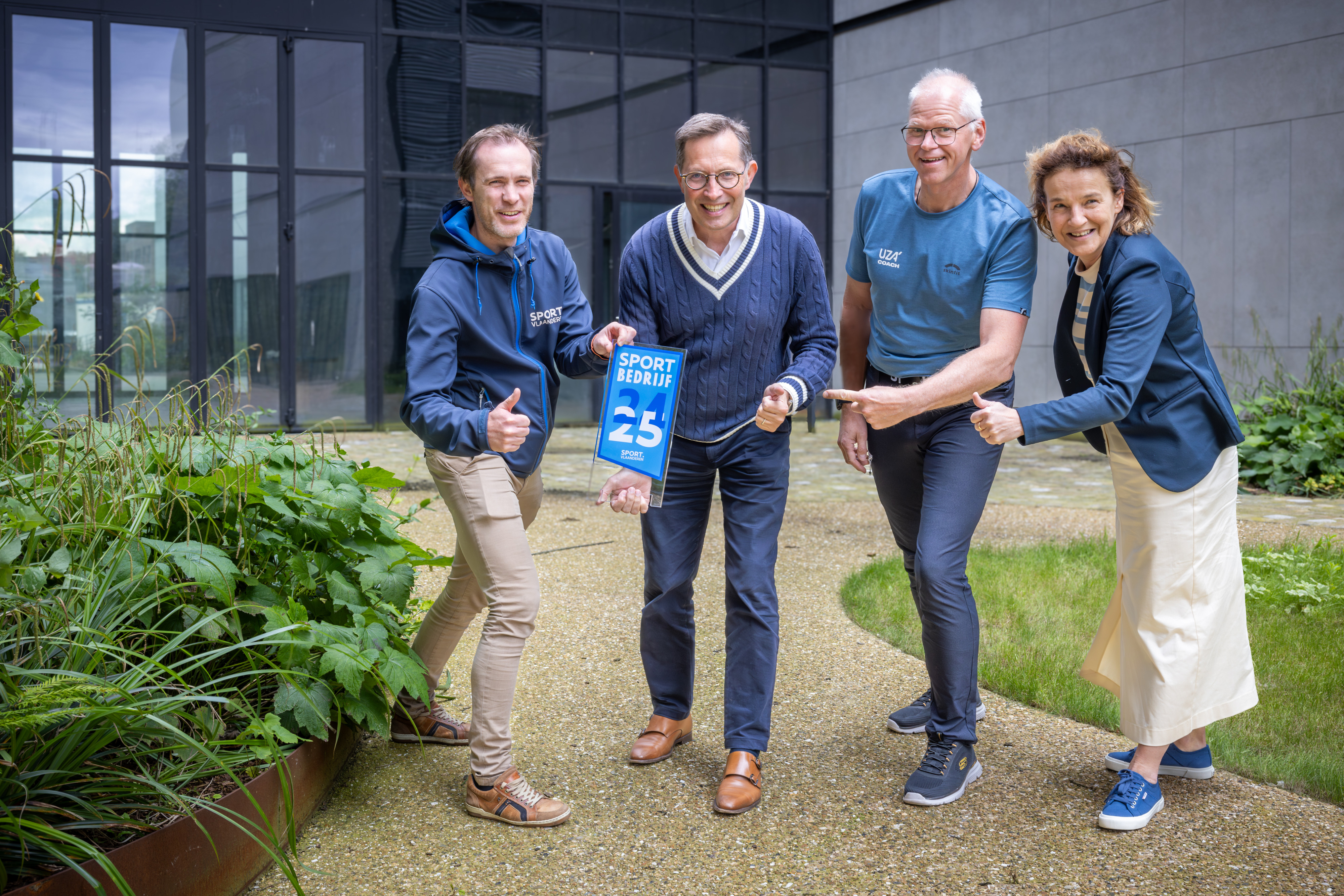 UZA ontvangt opnieuw Sportlabel-bedrijf van Sport Vlaanderen | magUZA